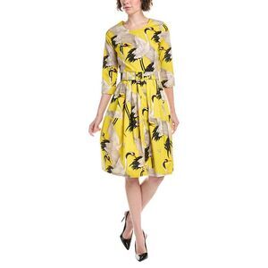 Samantha Sung Womens Rachel Dress, Yellow
